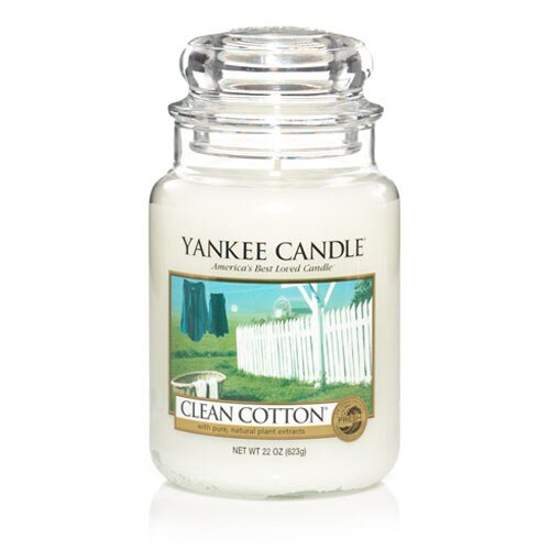Lumanare Parfumata Borcan Mare Clean Cotton, Yankee Candle