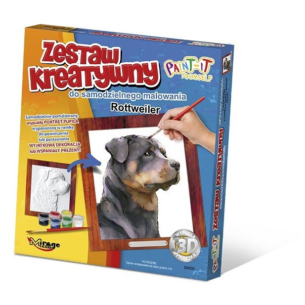 Set de pictura, imagine 3D a unui animal, Mirage, 22,5 x 20 x 3 cm