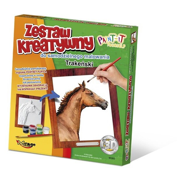 Set de pictura, imagine 3D a unui animal, Mirage, 22,5 x 20 x 3 cm