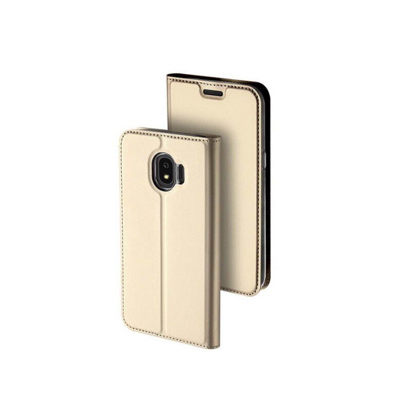 Husa Flip Cover Premium Duxducis Skinpro Samsung J4 2018 Gold
