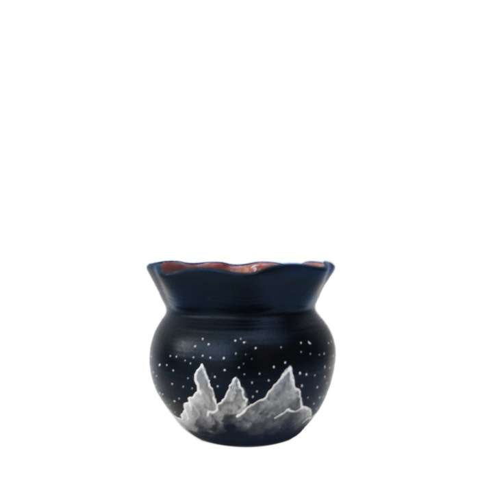 Masca de ghiveci, handmade, model unicat