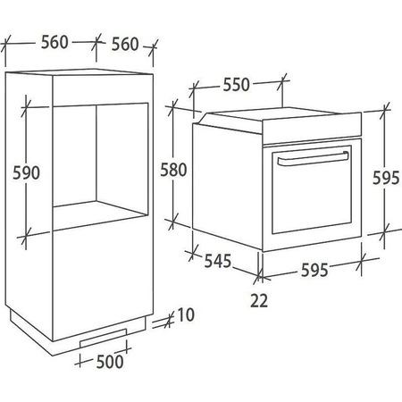 Cuptor incorporabil Candy FCEK826XL, Electric, 70 l, Autocuratare pirolitica, Grill, LED, Clasa A, Inox