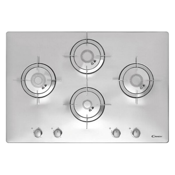 Plita Incorporabila Candy CPGC75SWPAVG, Gaz, 4 arzatoare, 75cm, Inox
