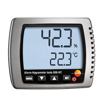 Termohigrometru testo 608-H2 cu functie de alarmare Termohigrometru testo 608-H2 cu functie de alarmare