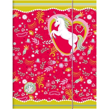 Mapa din carton plastifiat A4 cu elastic Brunnen-Fantasy Mapa din carton plastifiat A4 cu elastic Brunnen-Fantasy