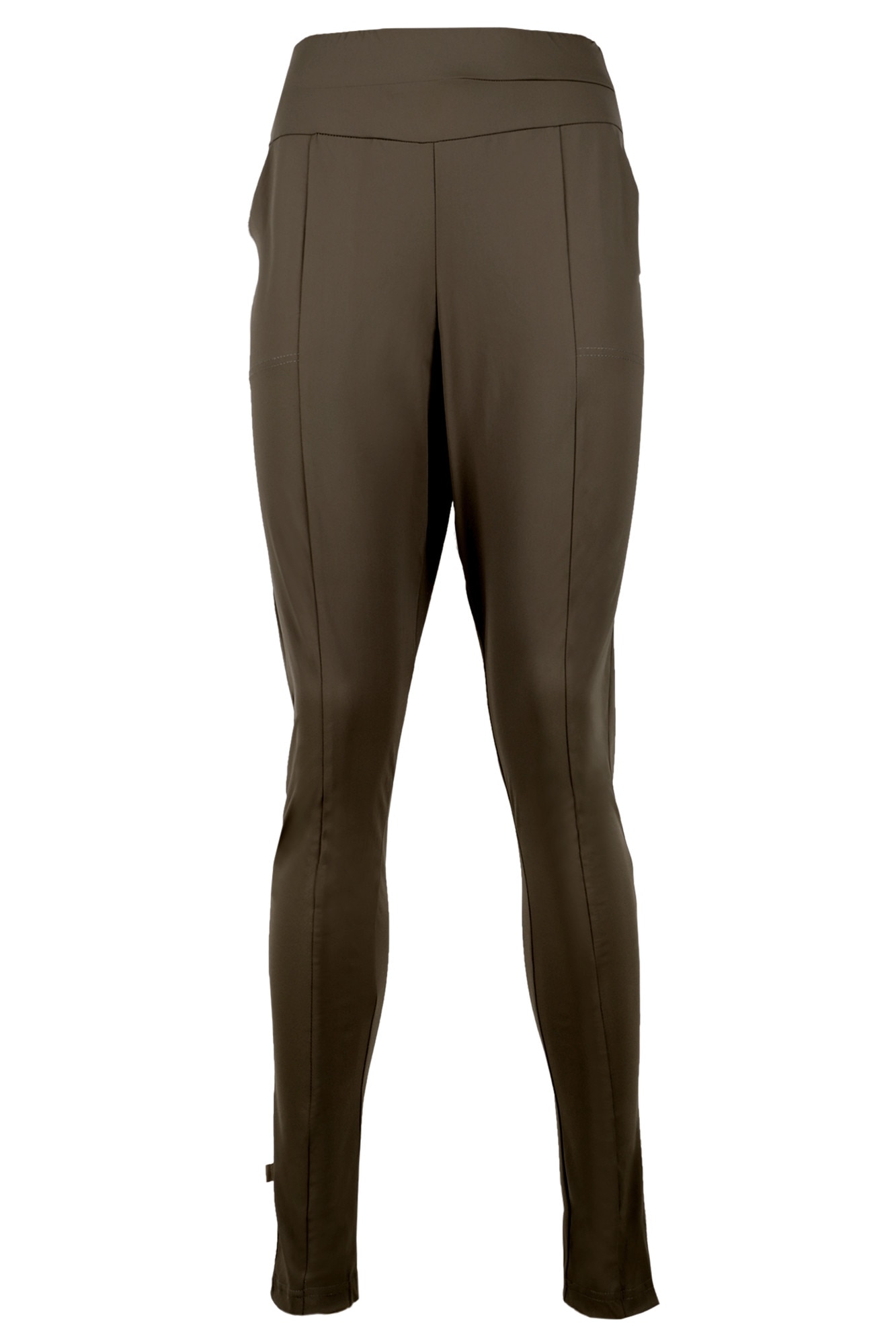 Pantaloni casual cu buzunare Zusss, de dama, Taupe