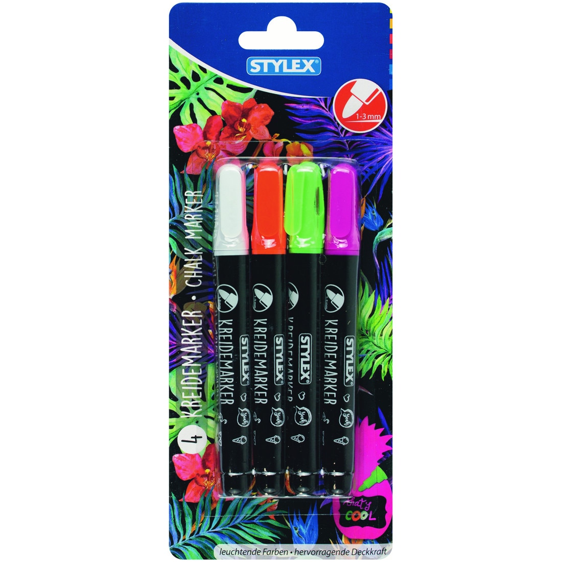 Set 4 markere creta lichida Stylex