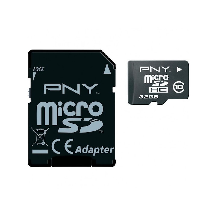 Карта с памет PNY MicroSDHC Performance 32GB Class 10, 20/10MB/s UHS-I, WaterProof, ShockProof, Temperature Proof