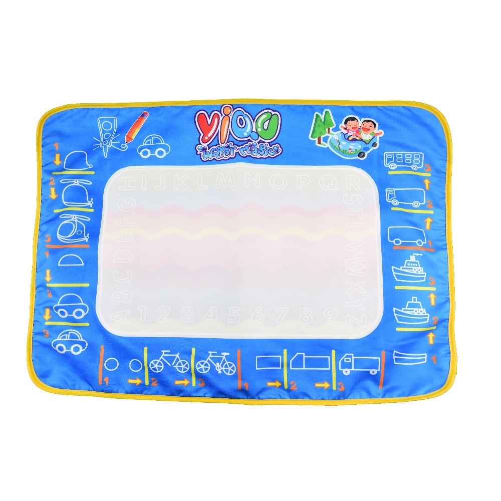 Covoras premium creativ pentru desenul cu apa, albastru