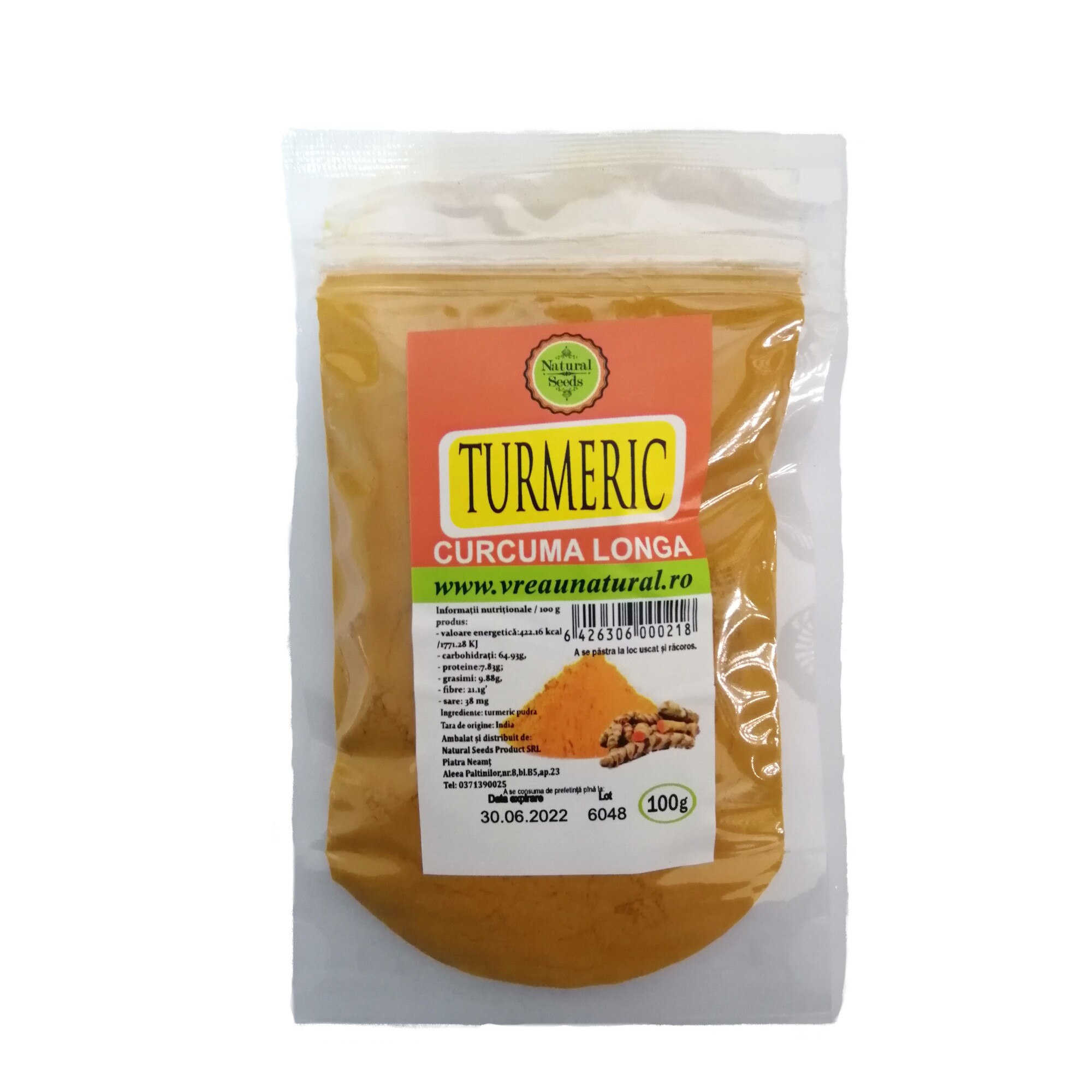 Turmeric 100 gr, Natural Seeds Product