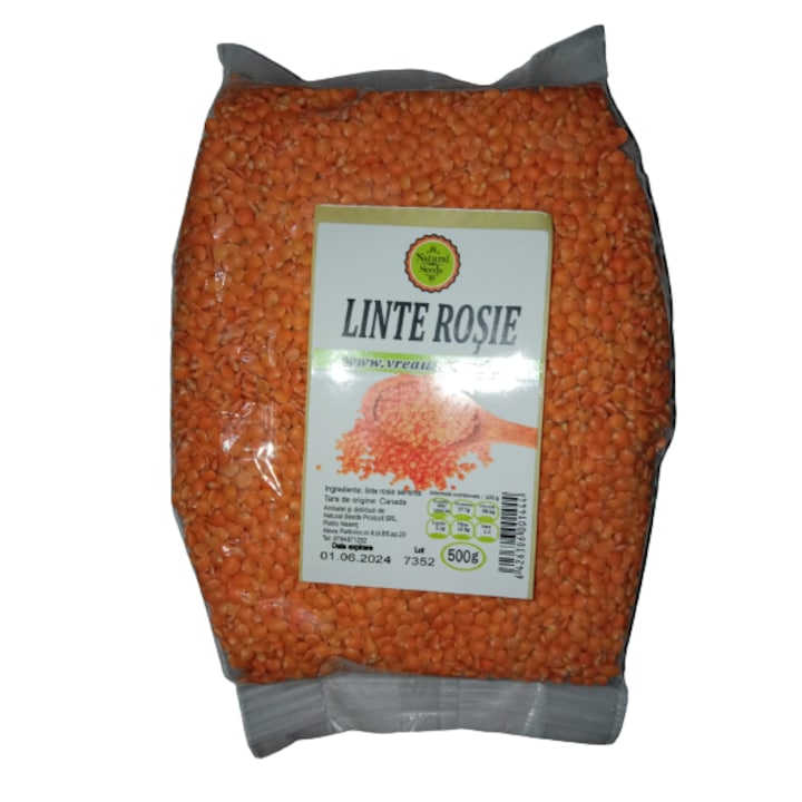 Linte Rosie 500 gr , Natural Seeds Product