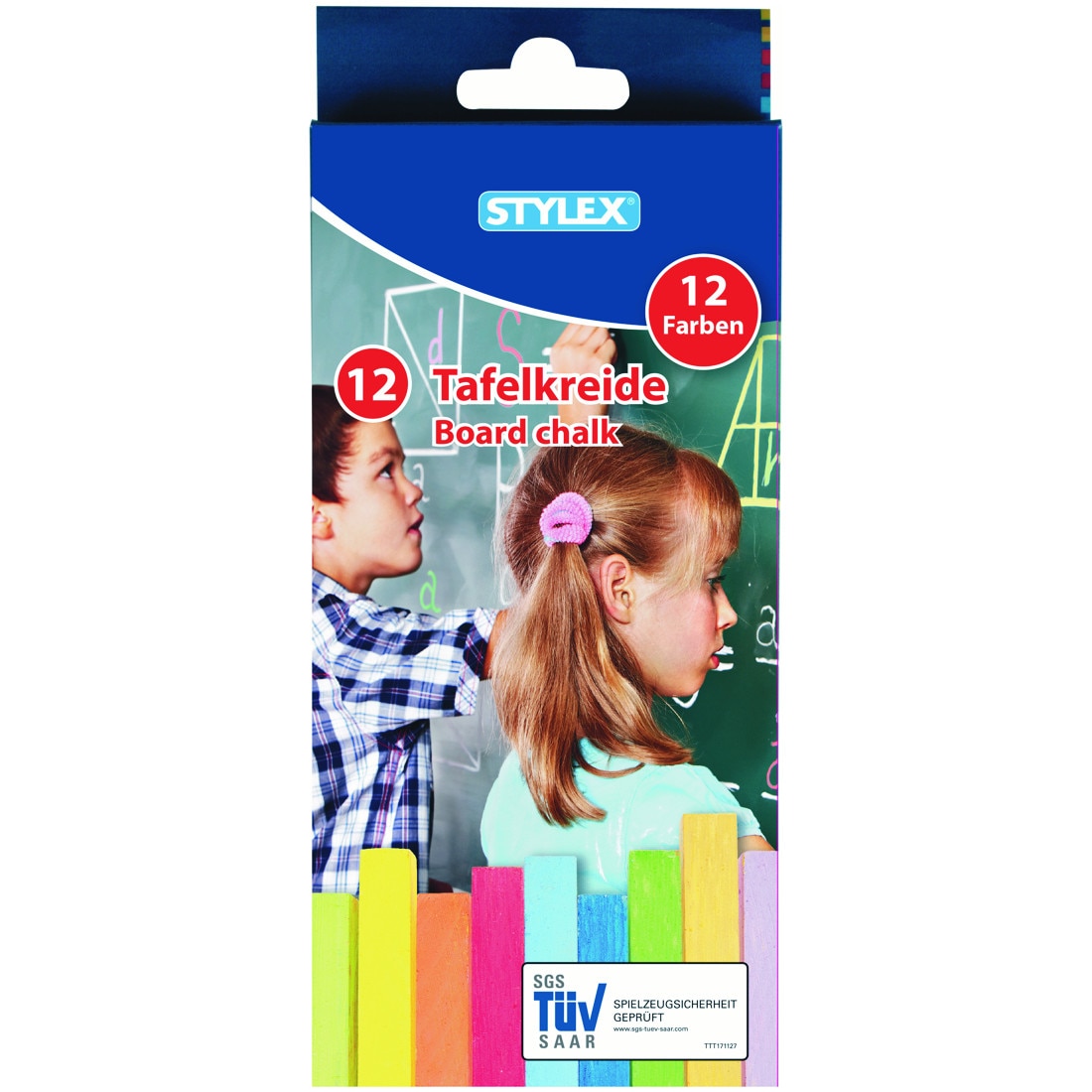 Creta scolara colorata Stylex-12 bucati/cutie