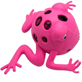 Jucarie antistres broasca roz neon cu slime Jucarie antistres broasca roz neon cu slime