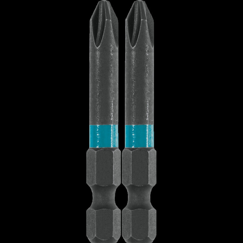 Set de 2 biti de impact, Makita, Impact Black, PZ2x50mm