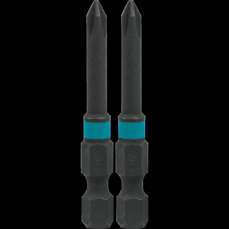 Set de 2 biti de impact, Makita, Impact Black, PZ1x50mm