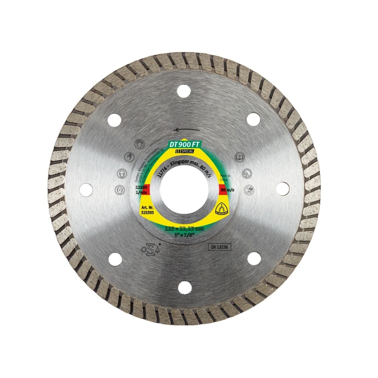 Disc diamantat Turbo 125 mm DT900FT