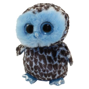 Jucarie de plus TY - Beanie Boos, Bufnita Yago, 24 cm, albastra Jucarie de plus TY - Beanie Boos, Bufnita Yago, 24 cm, albastra