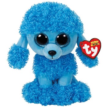 Jucarie de plus TY - Beanie Boos, Catel pudel albastru, 24 cm Jucarie de plus TY - Beanie Boos, Catel pudel albastru, 24 cm