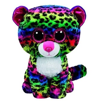 Jucarie de plus TY - Beanie Boos, Leopardul Dotty, 24 cm, multicolor Jucarie de plus TY - Beanie Boos, Leopardul Dotty, 24 cm, multicolor
