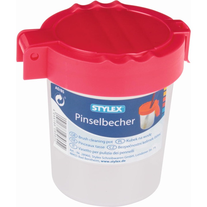 Pahar pentru pictura Stylex- rosu