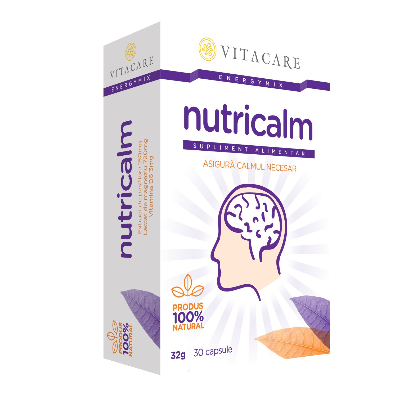 Nutricalm, Vitacare, 30 cps
