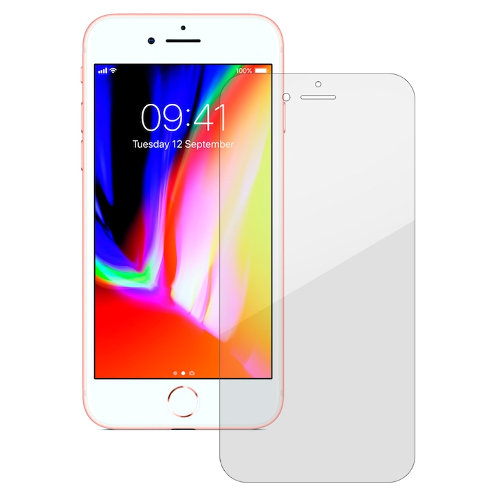 Folie SILKASE pentru Apple iPhone 8, protectie ecran, silicon regenerabil