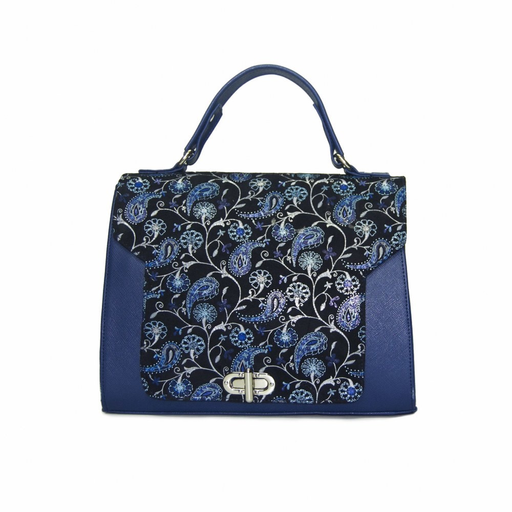 Geanta dama,Zea,piele naturala,blue