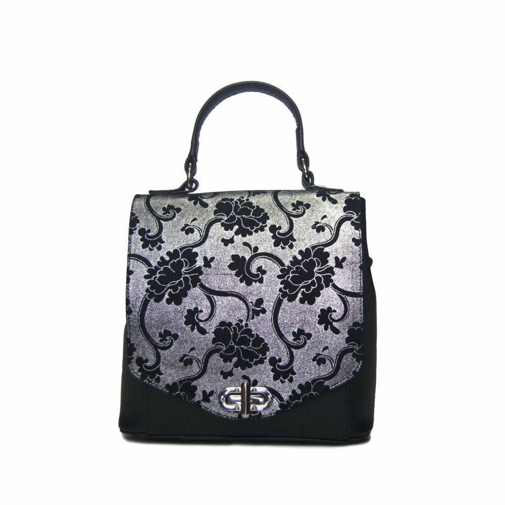 Geanta dama,Zea,piele naturala,neagra