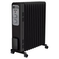 Radiator cu ulei, Sencor, 2300W, 11 elemente, Negru