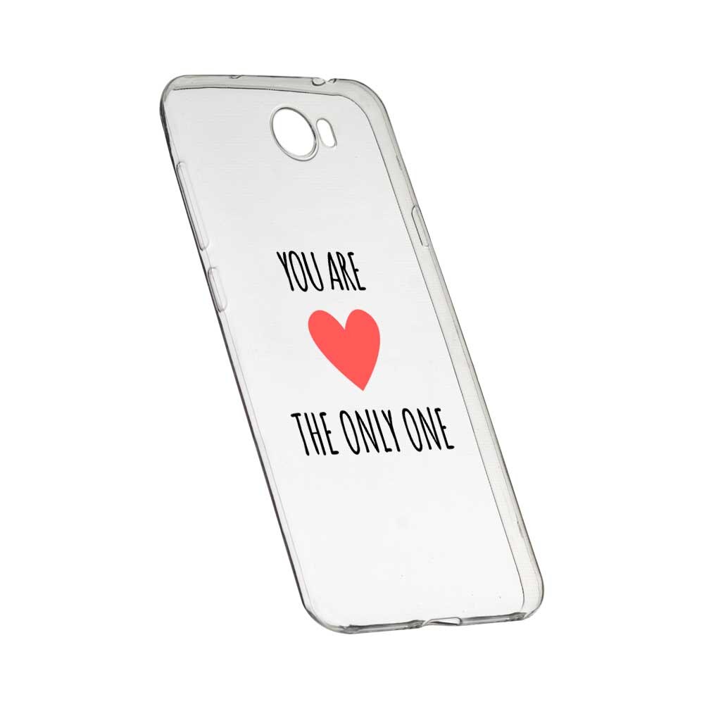 Husa Silicon, Transparent, Slim, You Are The Only One, 114, Huawei Y7 / Enjoy 7 Plus / Nova Lite Plus 2017