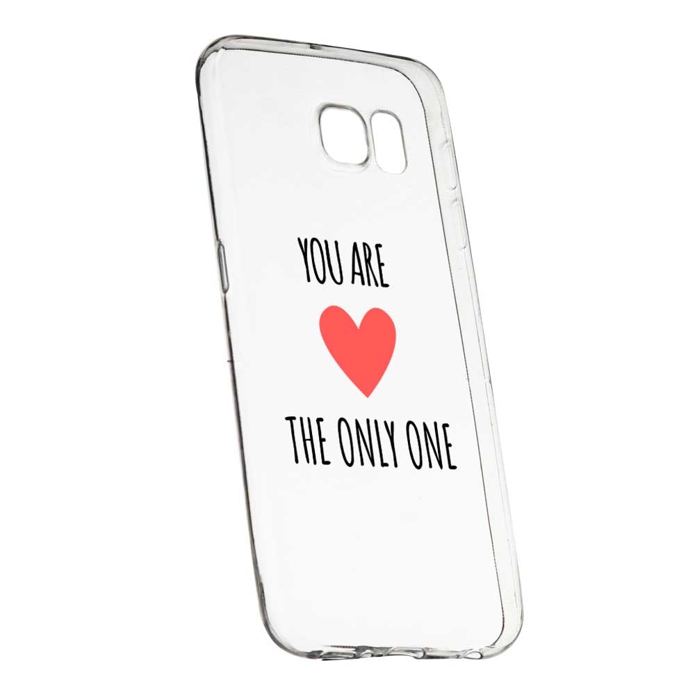 Husa Silicon, Transparent, Slim, You Are The Only One, 114, Samsung Galaxy S7