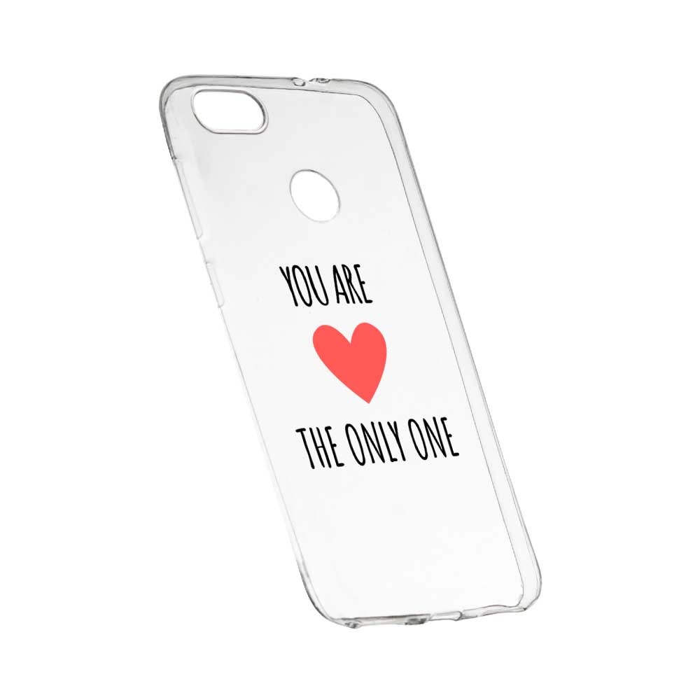 Husa Silicon, Transparent, Slim, You Are The Only One, 114, HTC Desire 12 Plus