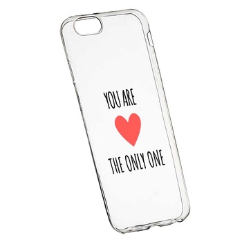 Husa Silicon, Transparent, Slim, You Are The Only One, 114, Apple iPhone 6 PLUS / 6S PLUS Husa Silicon, Transparent, Slim, You Are The Only One, 114, Apple iPhone 6 PLUS / 6S PLUS