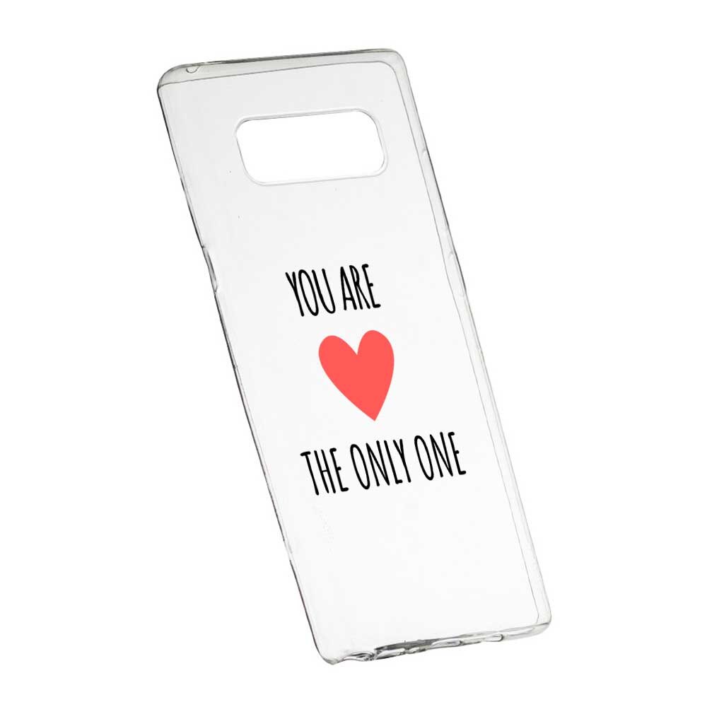 Husa Silicon, Transparent, Slim, You Are The Only One, 114, Samsung Galaxy Note 8