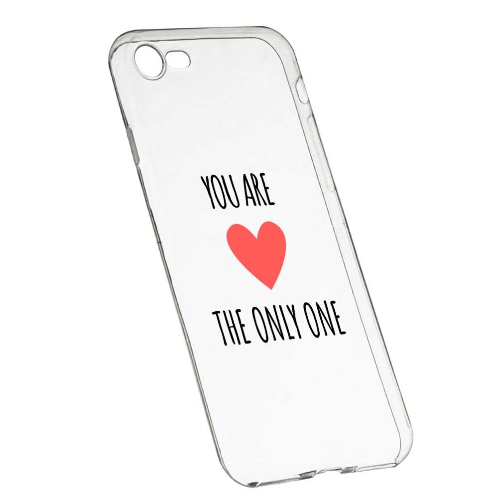 Husa Silicon, Transparent, Slim, You Are The Only One, 114, Apple iPhone 7 / 8