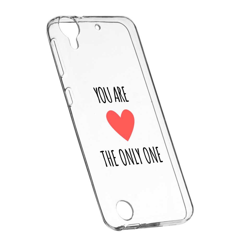 Husa Silicon, Transparent, Slim, You Are The Only One, 114, HTC Desire 825
