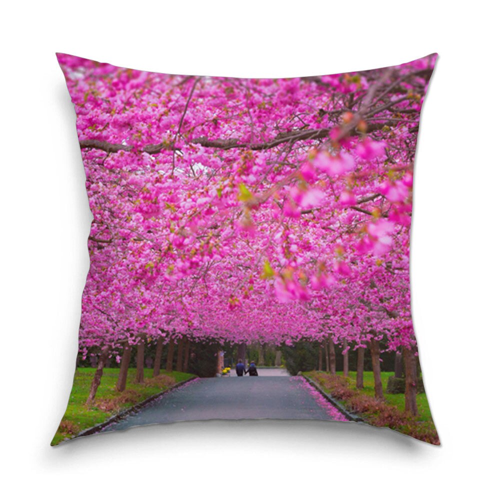 Perna decorativa Ciresi japonezi infloriti 40 x 40 cm