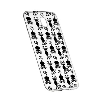 Husa Silicon, Transparent, Slim, Black Cat, 115, Nokia 3 Husa Silicon, Transparent, Slim, Black Cat, 115, Nokia 3