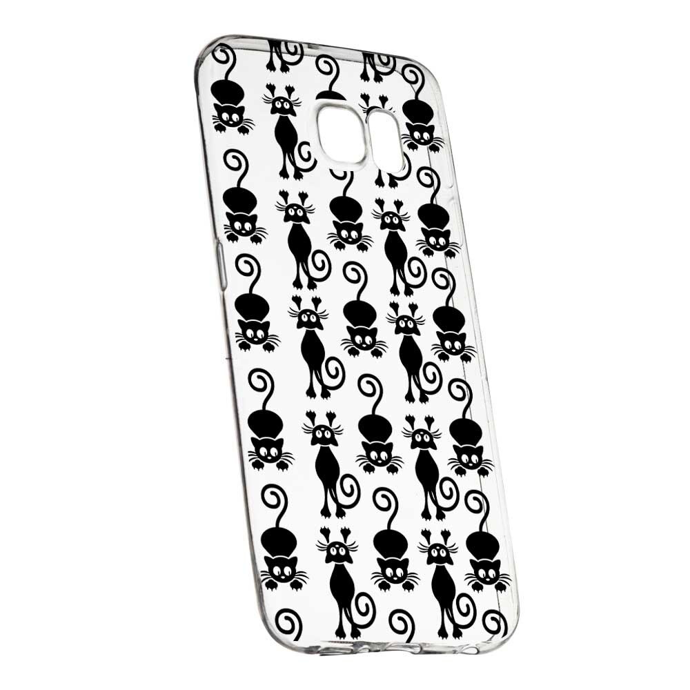 Husa Silicon, Transparent, Slim, Black Cat, 115, HTC U Ultra