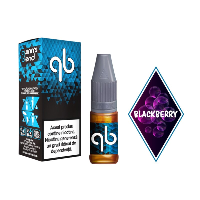 Lichid Tigara Electronica Blackberry / QB Blue - 10ml 12 mg/Nicotina
