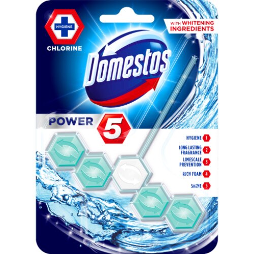 Odorizant toaleta Domestos Power5 Chlorine 55gr