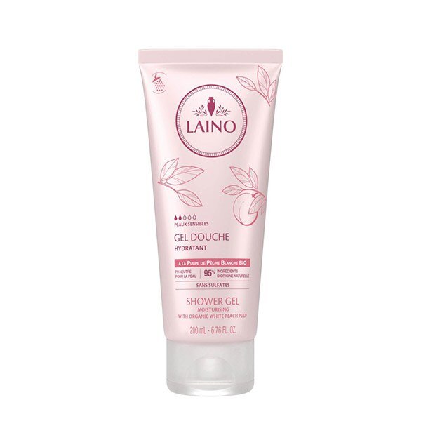 Gel de dus Laino piersica alba, 200 ml