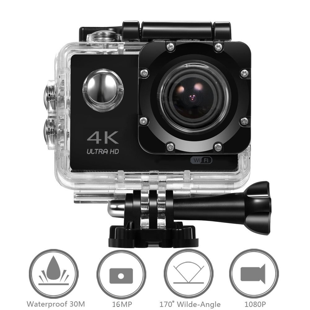 Camera Video Sport De Actiune Water Resistant 4K Ultra HD DV, 16 MP