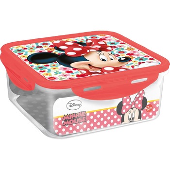 Cutie alimentara pentru sandwich cu imprimeu Minnie Cutie alimentara pentru sandwich cu imprimeu Minnie