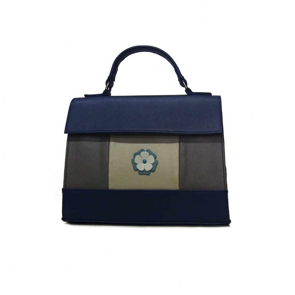 Geanta dama,Zea,piele naturala,blue