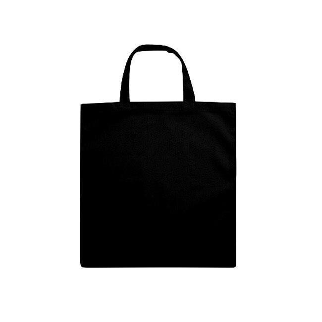 Sacosa bumbac pentru cumparaturi 17 x 23 cm, negru