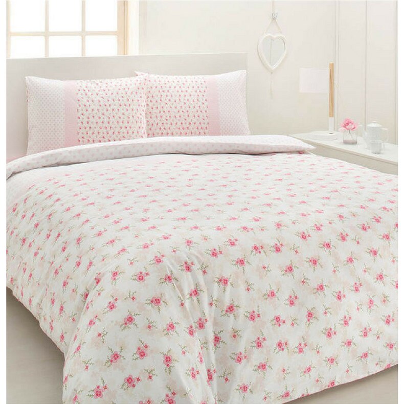 Lenjerie de pat bumbac 100% LISSA, pentru pat 2 persoane, 4 piese, 200x220 / 50x70, bumbac ranforce