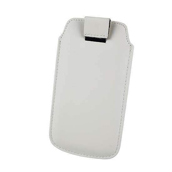 Husa/pouch piele ECO Iphone 5 alb