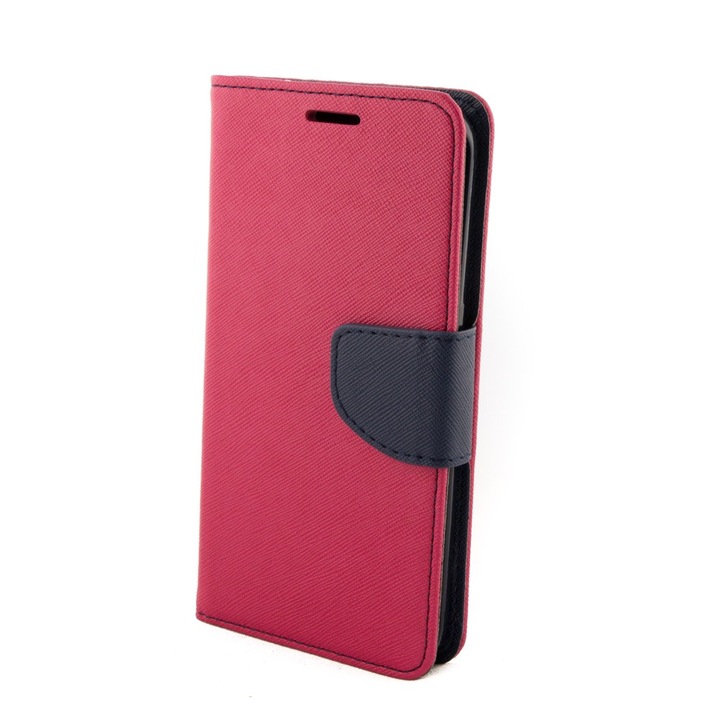 Husa Compatibila cu Samsung Galaxy S6 Edge G925, Fancy, piele ECO, roz
