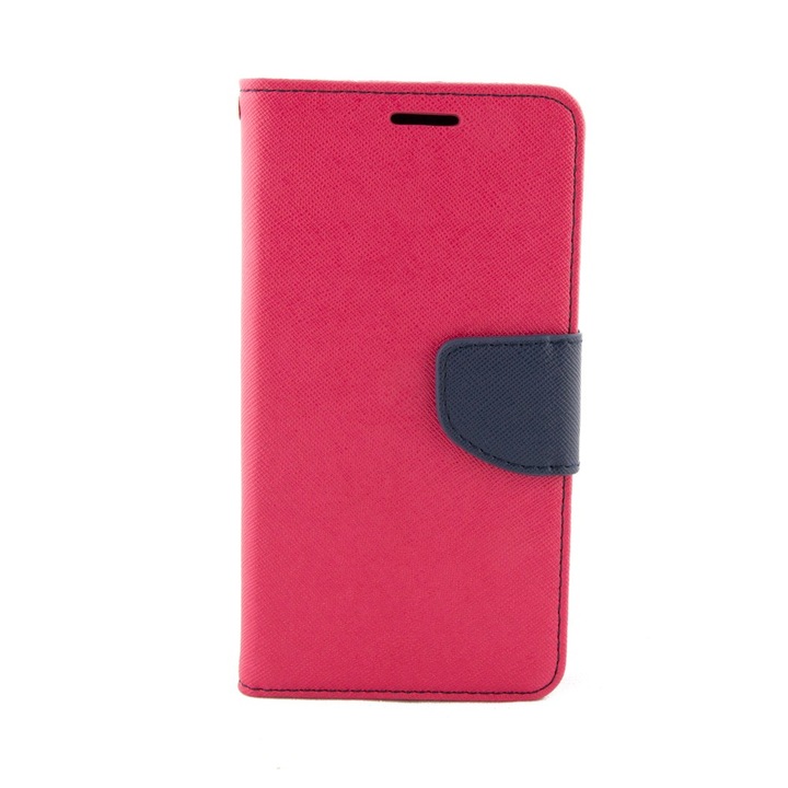 Husa Compatibila cu Samsung Galaxy S6 Edge G925, Fancy, piele ECO, roz
